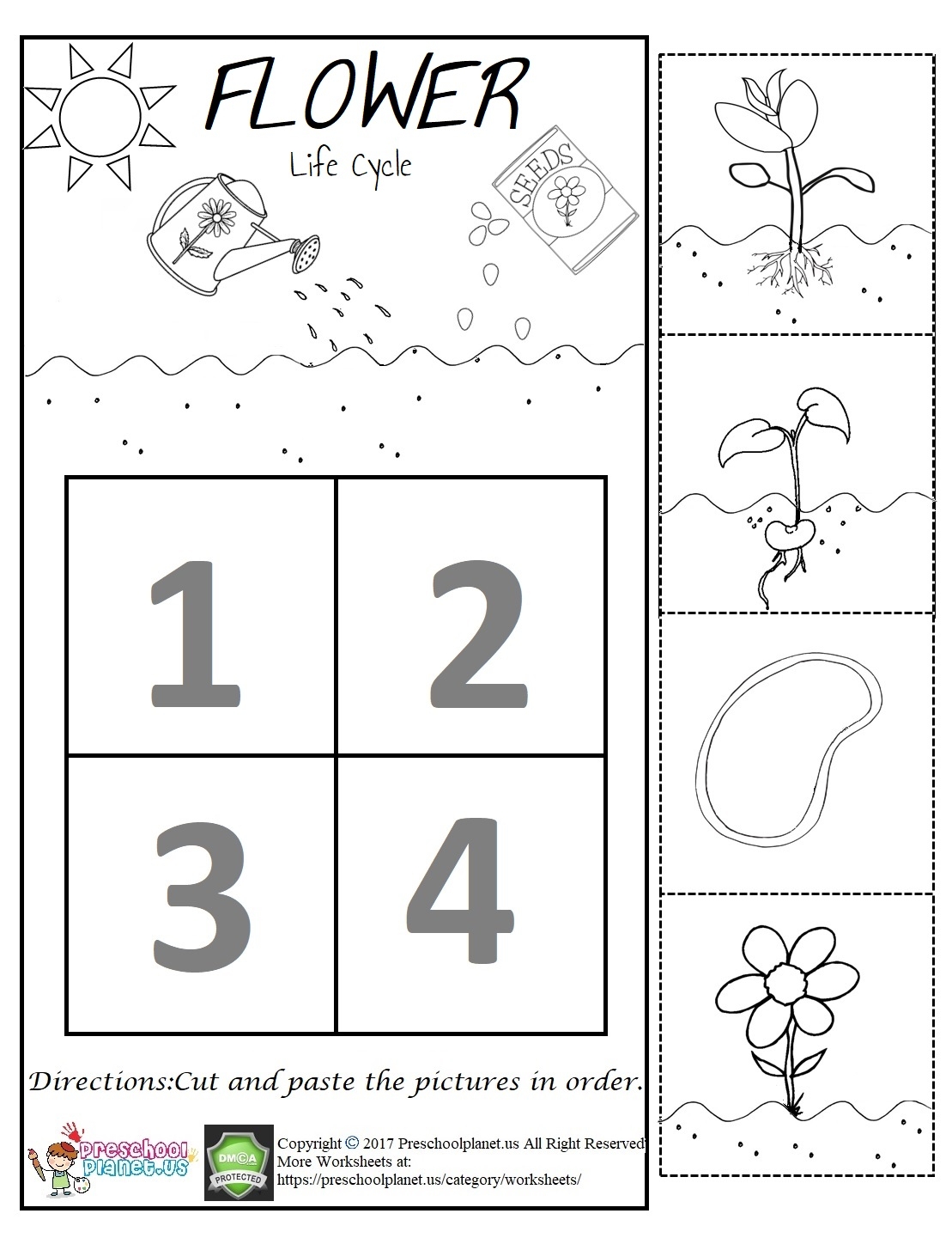 Preschool Flower Printables