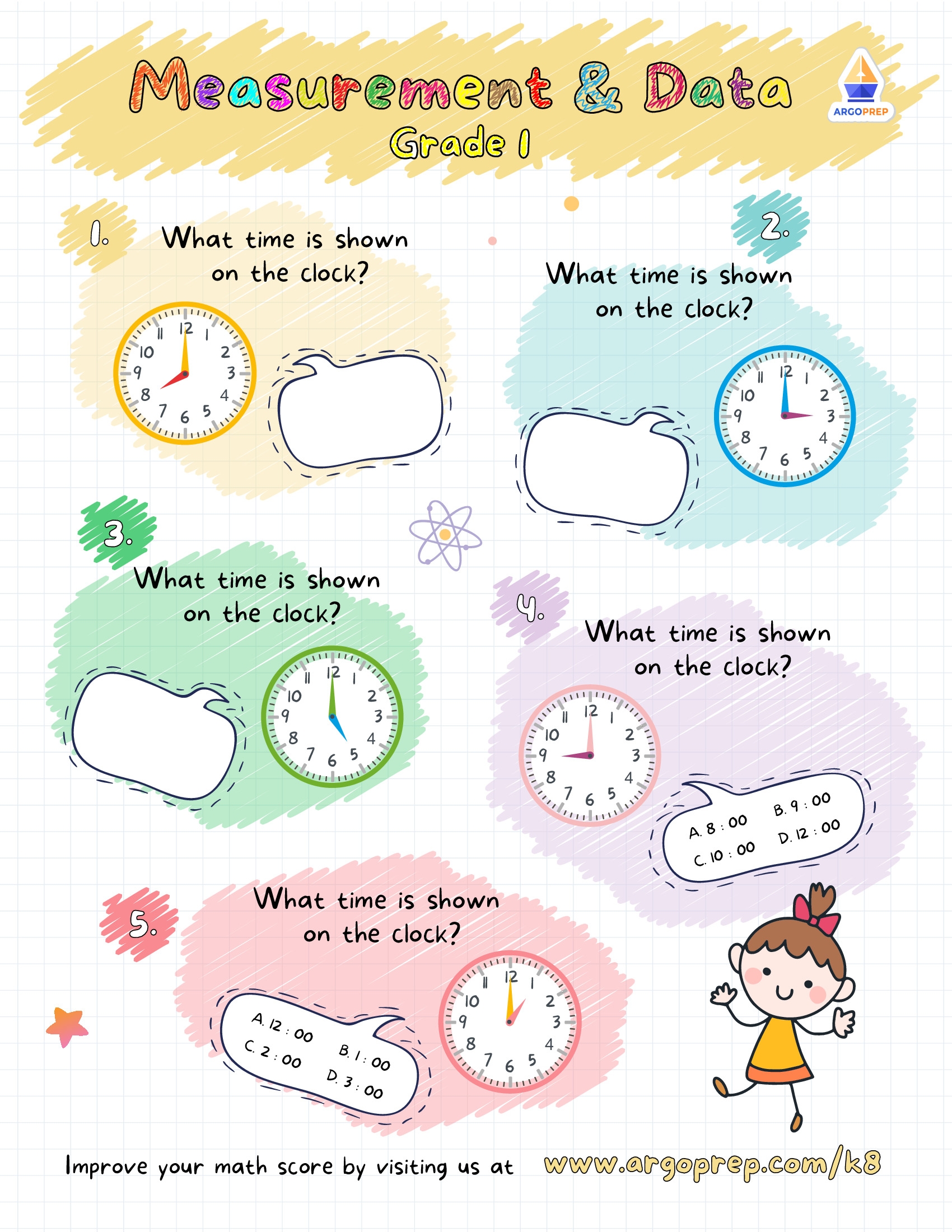 Time Word Problems Year 1 Free Worksheets ArgoPrep