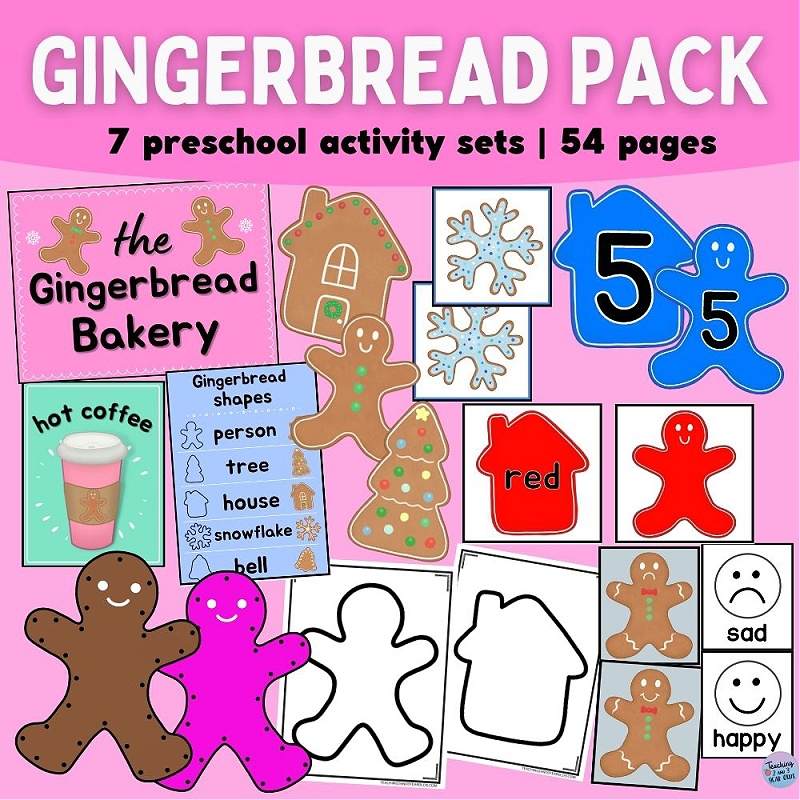 Toddler And Preschool Gingerbread Theme Printables Pack Toddler And Preschool Gingerbread Theme Printables Pack