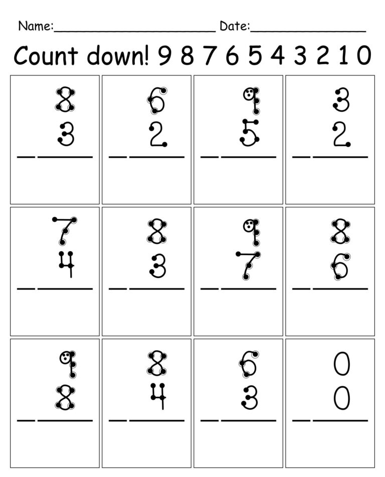 Touch Math Worksheets Worksheets Library