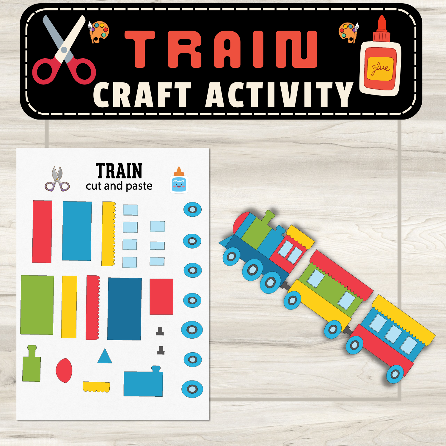Printable Train Craft Preschool