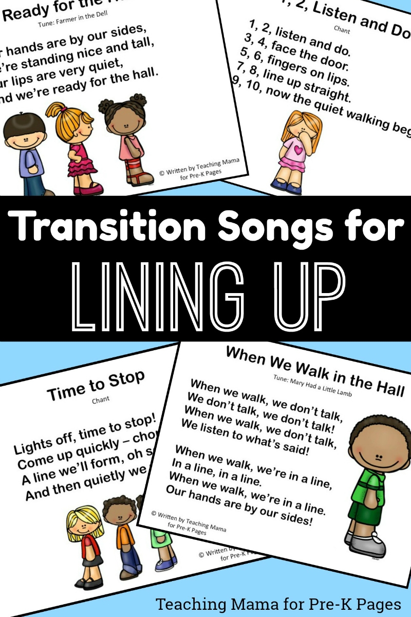 Transition Songs For Lining Up In Pre K Pre K Pages