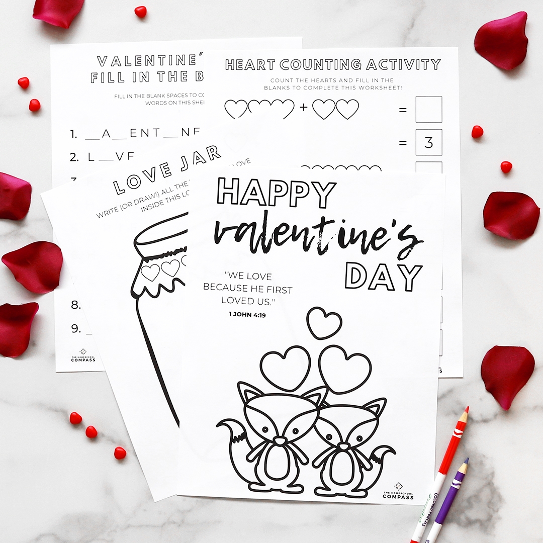 Valentine s Day Printable Activities For Your Homeschool Homeschool Compass