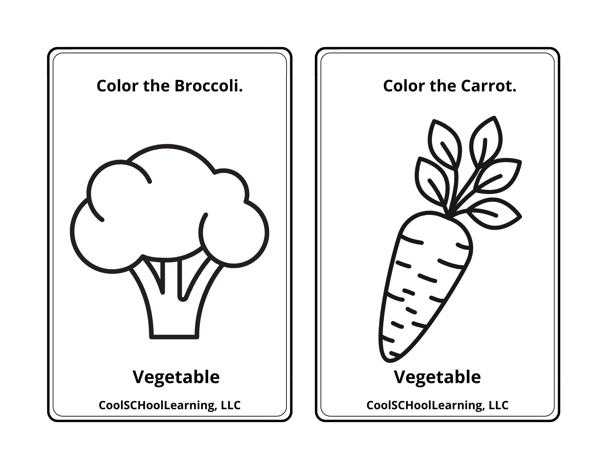 Vegetable Coloring Pages Kids Coloring Sheets Veggie Print Prek Vegetable Coloring Pages Kids Coloring Sheets Veggie Print Prek