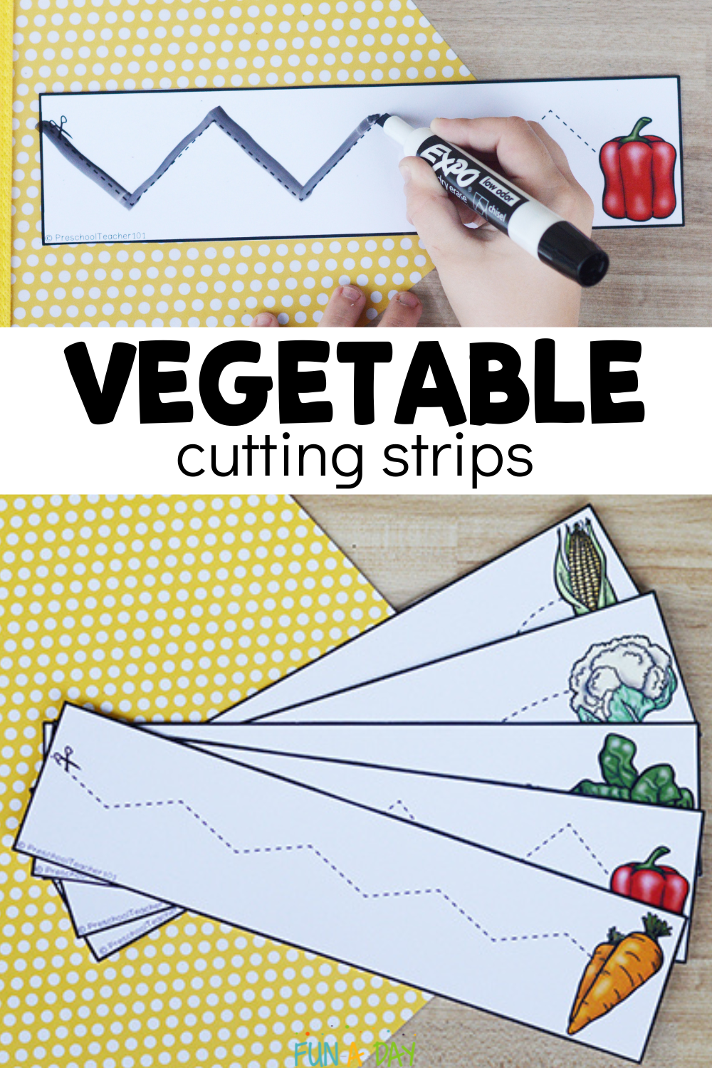 Vegetable Preschool Printables
