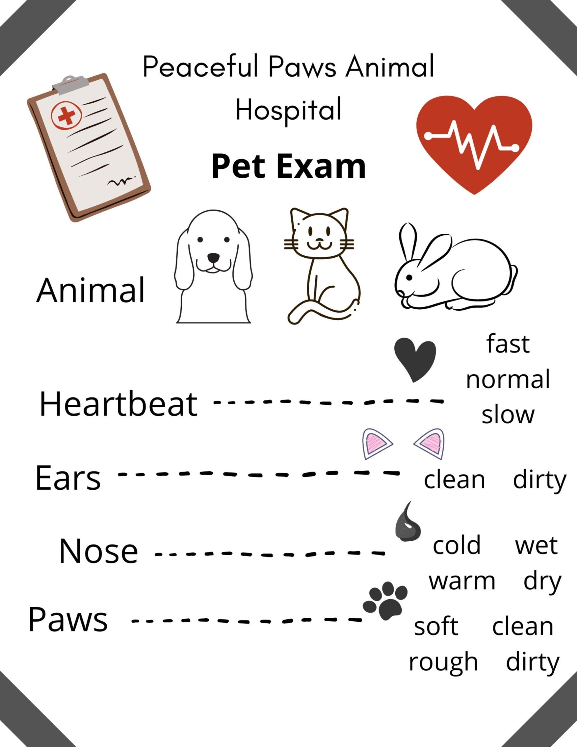 Veterinarian Great Paper Bag Puppet Craft Template