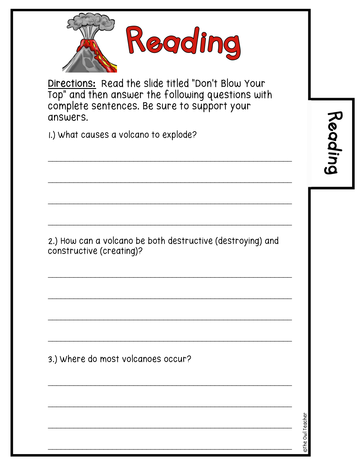 Volcanoes Science Investigation Booklet Printable U0026 Digital The Volcanoes Science Investigation Booklet Printable U0026 Digital The