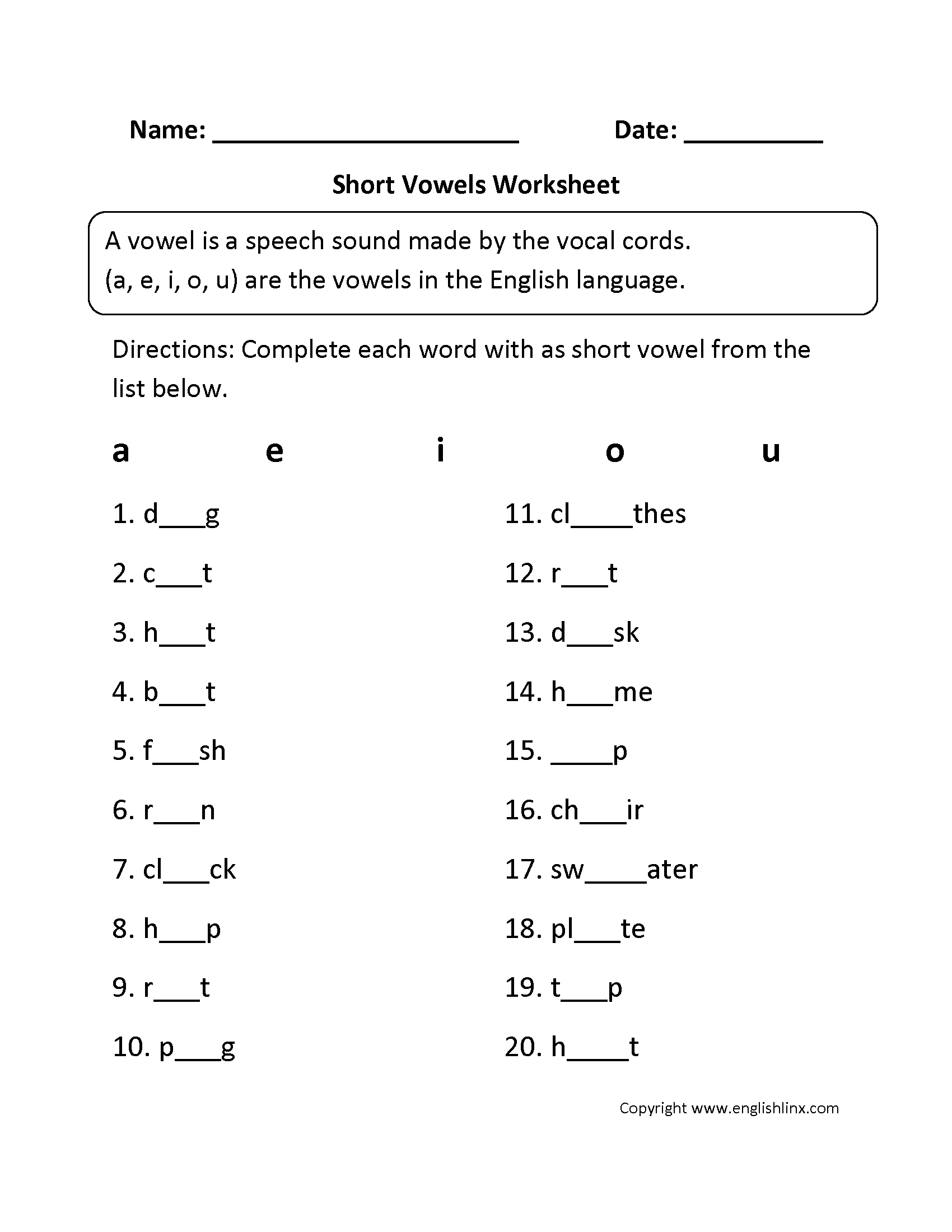 Long Vowel Sounds Worksheets Free Printable Long Vowel Sounds Worksheets Free Printable