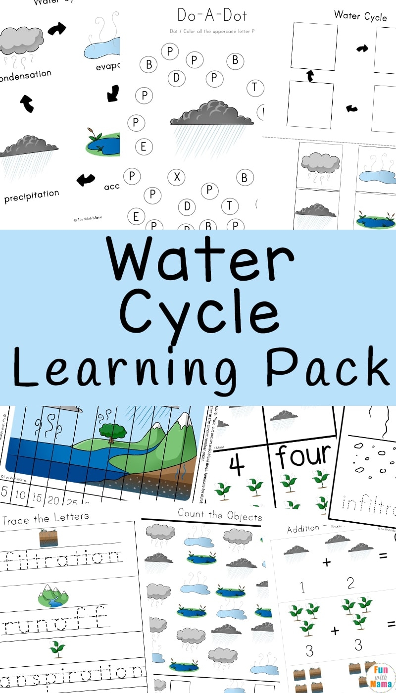 Printable Water Cycle Worksheets For Kindergarten