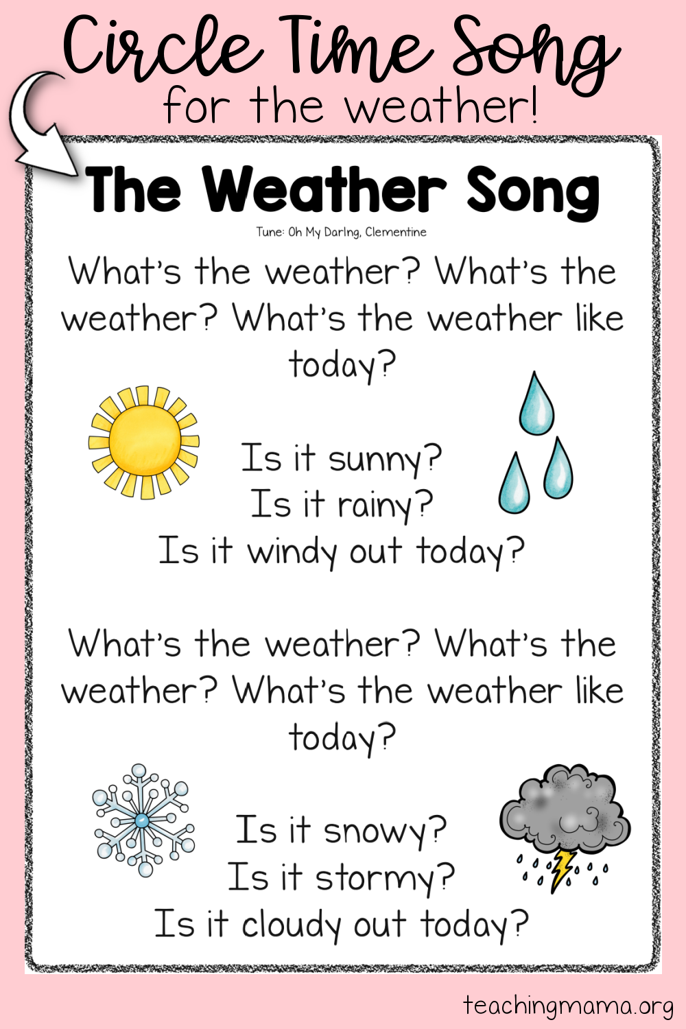 Preschool Weather Printables