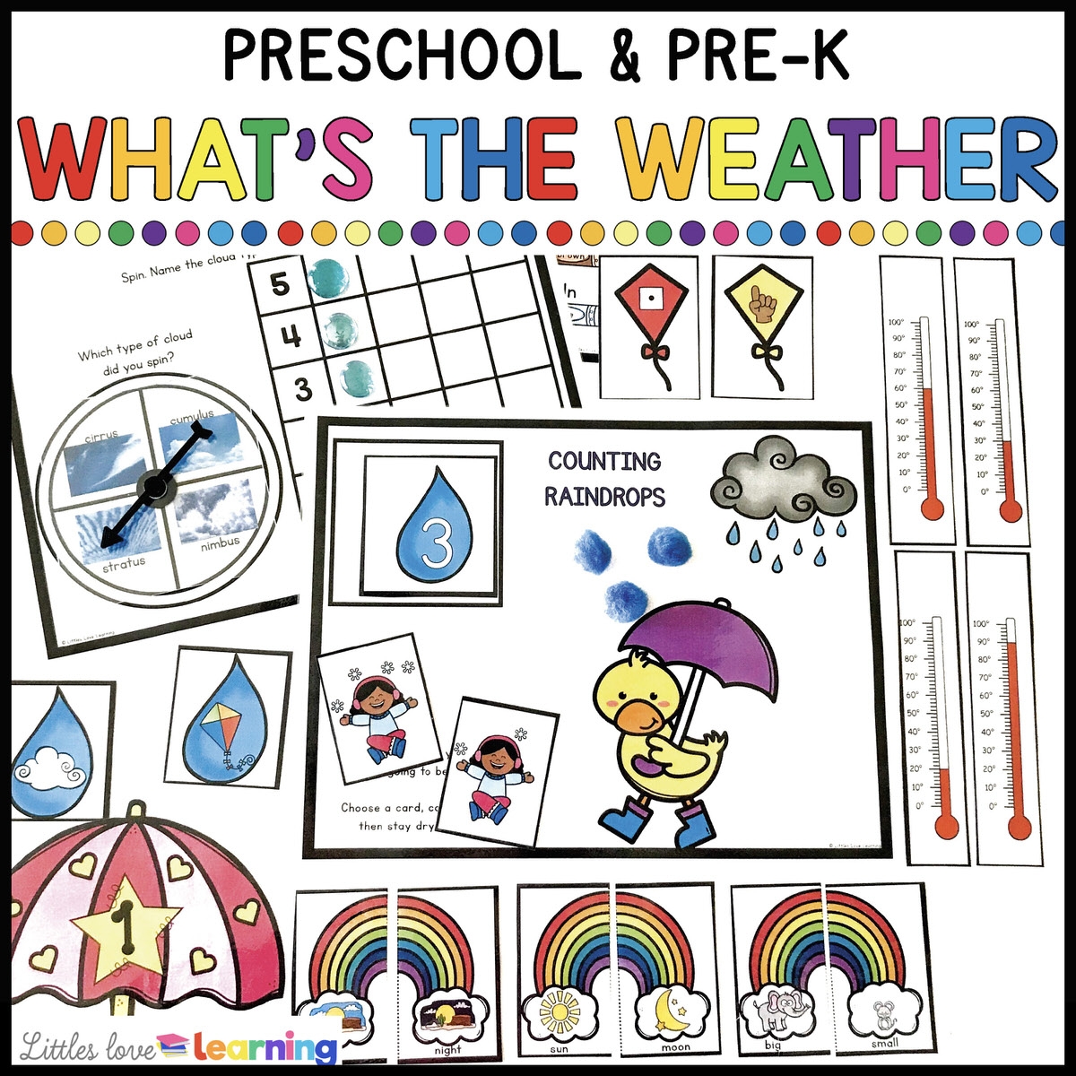 WHAT S THE WEATHER PRESCHOOL ACTIVITY PACK