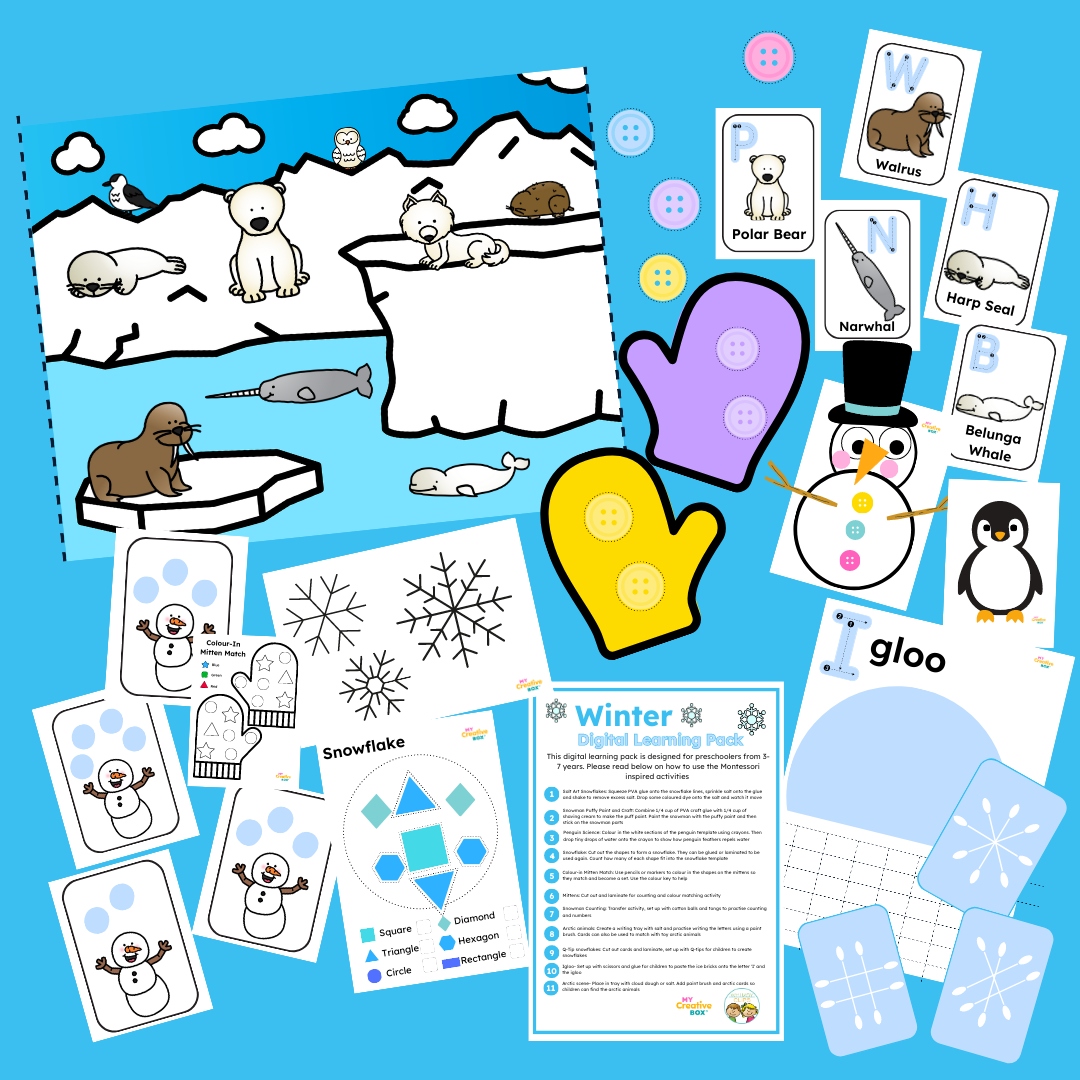 Printable Winter Preschool Craft