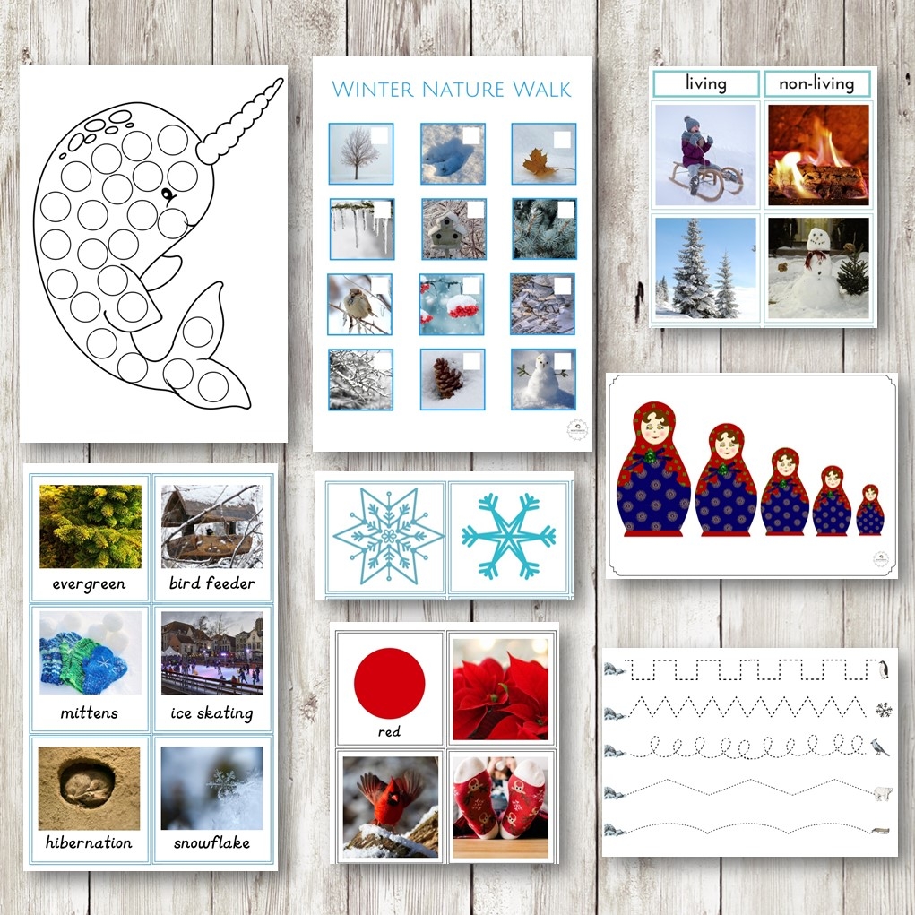 Winter Preschool Activities Puzzles Counting Fine Motor Pack  Winter Preschool Activities Puzzles Counting Fine Motor Pack