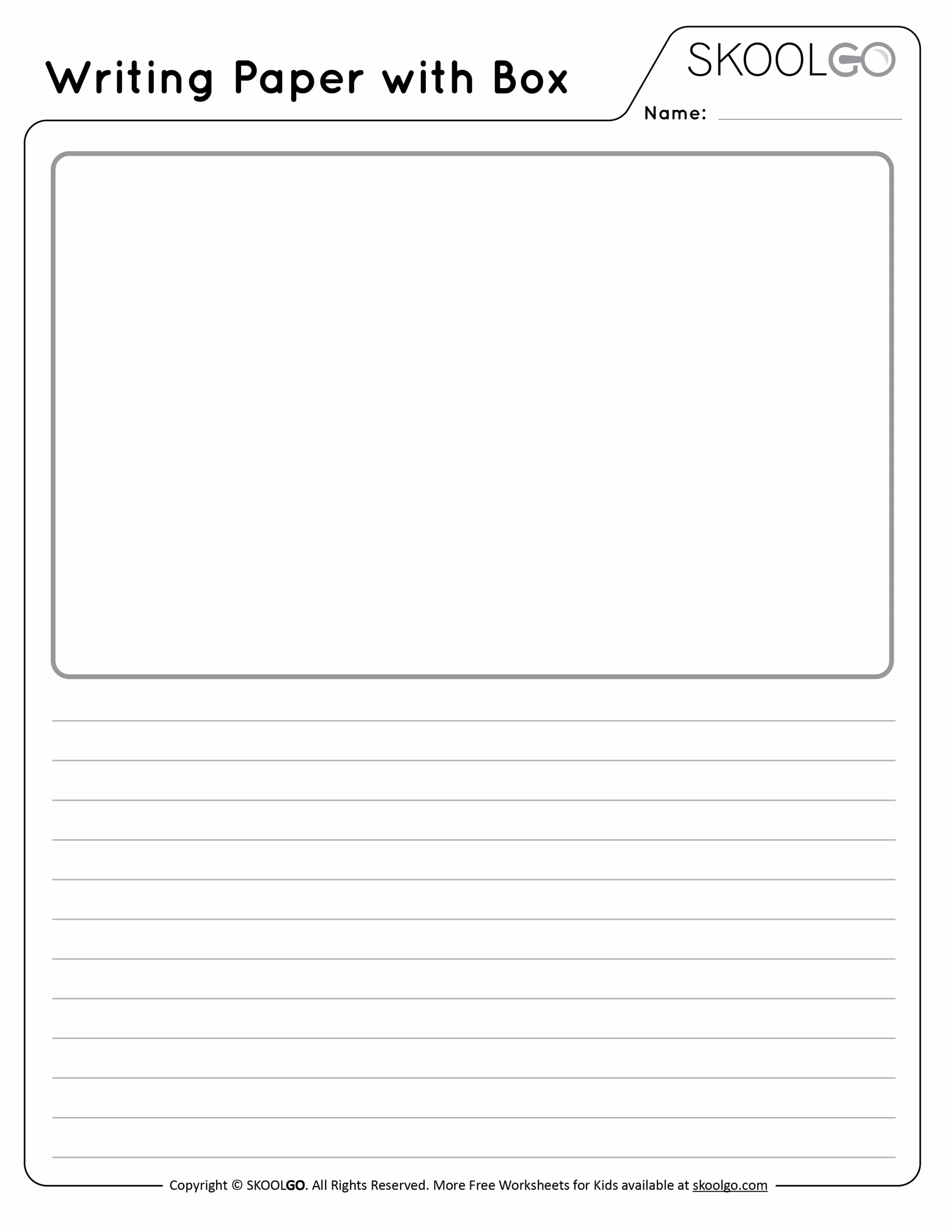 Preschool Lined Paper Printable