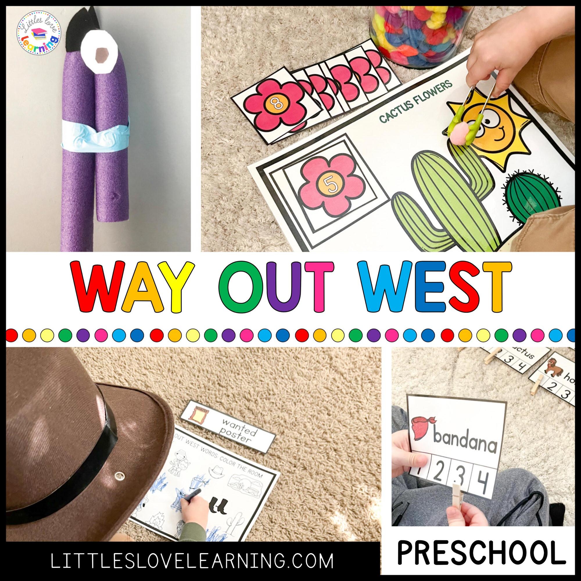 Yee Haw Western Rodeo Activities For Preschool Pre K Kinder